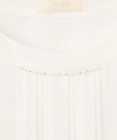 ANY SIS L 【洗える】フロントプリーツシフォンブラウス