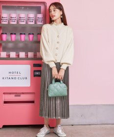 Tiaclasse 【洗える】シェルボタンカーディガン