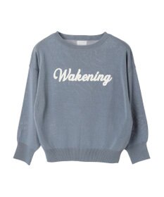 Green Parks さがら刺繍入りニットプルオーバー