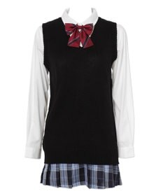 WEGO 【SCHOOLITEM】ベーシックニットベスト