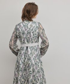 GRACE CONTINENTAL マルチフラワー刺繍フレアワンピース