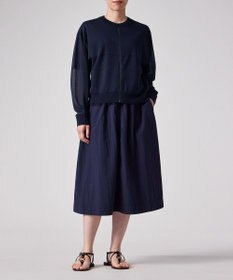 Paul Smith 【洗える】シアーボーダー ジップアップ カーディガン