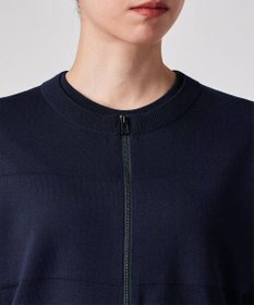 Paul Smith 【洗える】シアーボーダー ジップアップ カーディガン