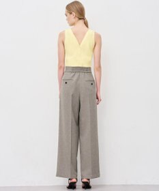 uncrave ウォッシャブルウールライクツイル ワイドパンツ