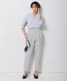 ICB 【洗える】 シンセティックフルニードル Vネックプルオーバー