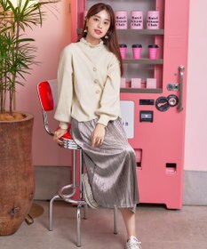 Tiaclasse 【洗える】シェルボタンカーディガン