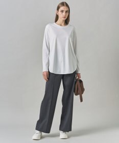 ICB L 【マシンウォッシャブル可】シンプルジャージー ロングスリーブTシャツ