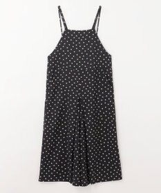 ANY L 【洗濯機可/着丈調整可】ドットプリント サロペット