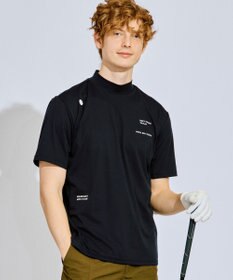 PW CIRCULUS 【吸水速乾 / UV遮蔽率96.3% UVカット / ストレッチ】【MEN】メッシュコンビモックネックT ゴルフ