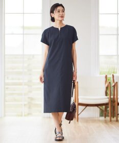 J.PRESS LADIES S 【洗える・イージーケア】ソフトタイプライター フレンチスリーブ ワンピース