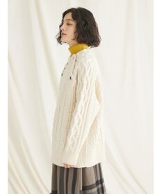 CRAFT STANDARD BOUTIQUE ラグランケーブルニットプルオーバー　