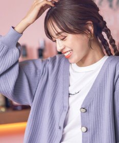 Tiaclasse 【洗える】シェルボタンカーディガン