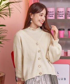 Tiaclasse 【洗える】シェルボタンカーディガン