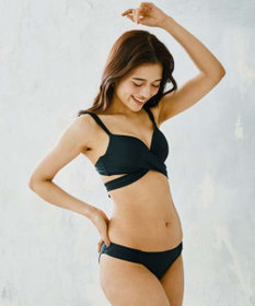 San-ai Resort（三愛水着楽園） 【WEB限定商品】ワコール共同開発 ノンワイヤーなのにぷっくり美胸を作る【ダブルアップ】　クロスビキニ M1/M2/L1　　【San-ai Resort（サンアイリゾート）】