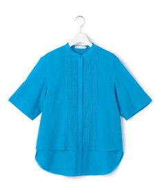 ICB L 【先行予約】リネンスラブローン バンドカラーデザインシャツ