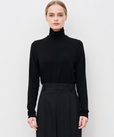 uncrave リヨセルカシミヤベア タートルトップス ブラック