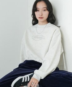 WEGO 裏起毛ドロストショートスウェット