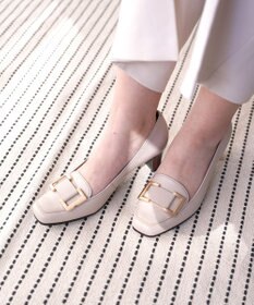 Pointer 日本製 本革バックルパンプス