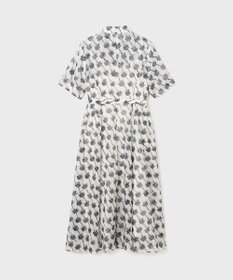 GRACE CONTINENTAL ドローイングプリントワンピース