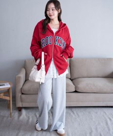 WEGO グラフィックBIGZIPパーカー