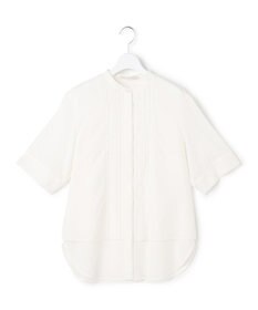 ICB L 【先行予約】リネンスラブローン バンドカラーデザインシャツ