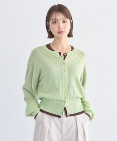 earth music&ecology ボタンアソートクルーネックカーディガン