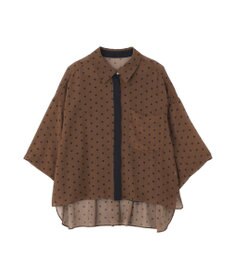 YECCA VECCA 【2点SET】キャミ付きシアードットシャツ