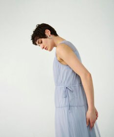 GRACE CONTINENTAL チュールティアードワンピース