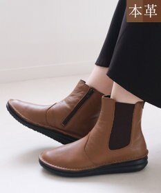 Pointer 本革軽量サイドゴアステッチショートブーツ