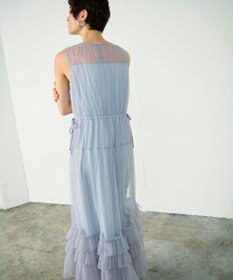 GRACE CONTINENTAL チュールティアードワンピース