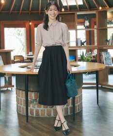 Tiaclasse 【新色追加】パフスリーブシャツブラウス