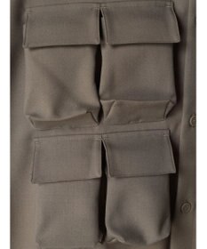 CRAFT STANDARD BOUTIQUE ポリエステルツイルポケッタブルシャツ