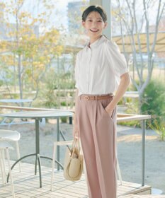 Tiaclasse L 【新色追加】パフスリーブシャツブラウス