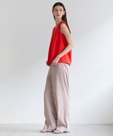 BEIGE， SPINEL / タックギャザー ワイドパンツ