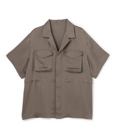 uncrave ライトダブルサテン シャツジャケット