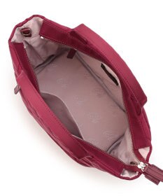 TOCCA TRACE PAVE FASTENER TOTE ナイロンキルトバッグ