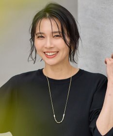 ANY メタルパールレンジネックレス ライトゴールド