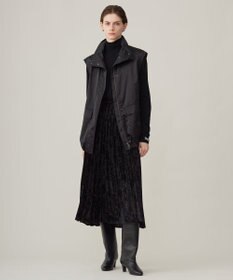 ICB 【洗える】 パウダリーチュール ハイネックトップス