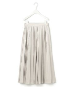 ICB 【洗える】レザーライクプリーツ スカート