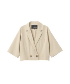 YECCA VECCA ハーフスリーブクロップドジャケット
