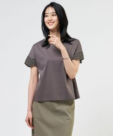 J.PRESS LADIES S 【一枚で着映え・シーンレスに活躍】コットンスムース レースデザイン カットソー