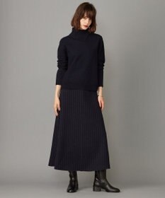 ICB ミルドウール ストライプ柄ニットスカート