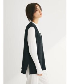 Green Parks ＳＥＴ２点　カットツイードベスト＋プルオーバー