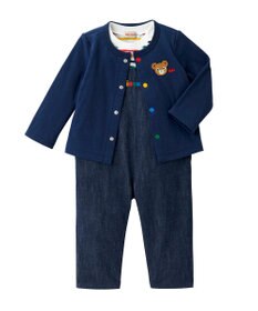 MIKI HOUSE HOT BISCUITS 【ミキハウス】 オーバーオールギフトセット【BOX付き】