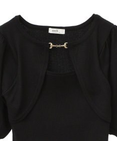 earth music&ecology ビット付きニットプルオーバー