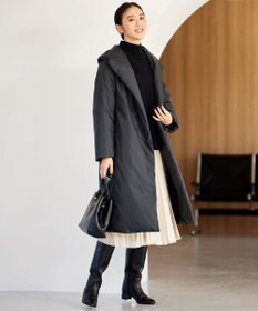 自由区 【WEB限定・洗える】ロイヤルサテンプリーツ スカート