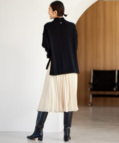 自由区 【WEB限定・洗える】ロイヤルサテンプリーツ スカート