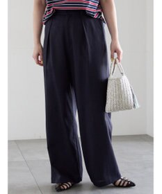 Te chichi レーヨンリネンストレートパンツ
