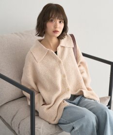 earth music&ecology 襟付きニットアウター