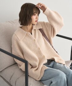 earth music&ecology 襟付きニットアウター